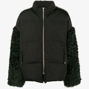 Sandy Liang Shearling Puffer Jacket